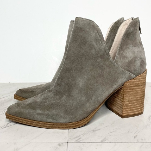 New! Steve Madden Cedar Gray Suede Bootie 10M - Picture 1 of 14